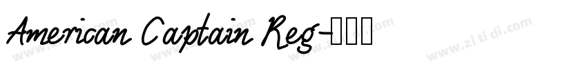 American Captain Reg字体转换